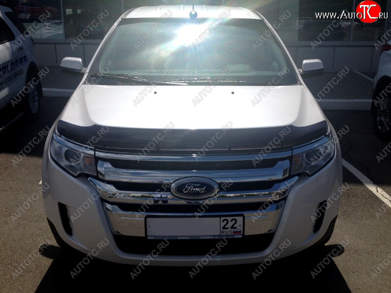 2 879 р. Дефлектор капота SIM Ford Edge 1 рестайлинг (2011-2014)  с доставкой в г. Калуга