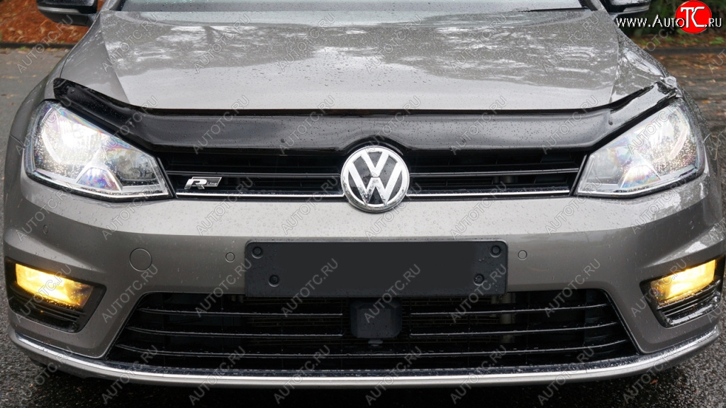 3 р. Дефлектор капота SIM  Volkswagen Golf  7 (2012-2020)  с доставкой в г. Калуга