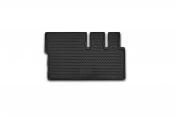 Коврик в багажник (полиуретан, короткий, чёрный) Element Ford Tourneo Custom дорестайлинг (2012-2018)