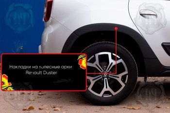 Задняя правая накладка на колесные арки Русская Артель Renault (Рено) Duster (Дастер)  HM (2020-2024) HM  (Поверхность текстурная)