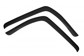 1 489 р. Дефлекторы окон (накладные) REIN  JAC N120 (2014-2024) (Чёрные)  с доставкой в г. Калуга. Увеличить фотографию 1