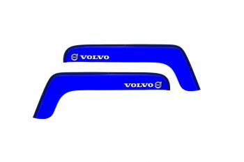 Дефлекторы окон (с логотипом VOLVO, накладные, синие) REIN Volvo FH 12 2-ое поколение (2002-2012)