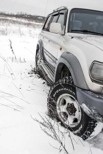 41 699 р. Защита порогов с подножкой РИФ Toyota Land Cruiser 80 (1989-1997)  с доставкой в г. Калуга. Увеличить фотографию 3