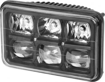 Встраиваемая универсальная светодиодная фара (167х107х81 мм 60W) РИФ Hyundai Verna 2 MC седан (2005-2011)