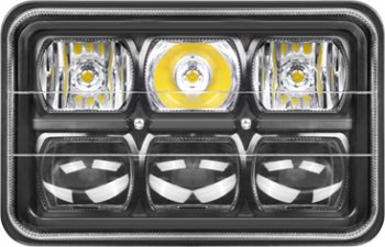 4 399 р. Встраиваемая универсальная светодиодная фара (167х107х81 мм 60W) РИФ Renault Logan 1 рестайлинг (2010-2016)  с доставкой в г. Калуга. Увеличить фотографию 2