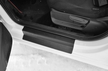 1 359 р. Пороги накладки Petroil Tuning Volkswagen Polo 5 седан рестайлинг (2015-2020) (Текстурная поврехность)  с доставкой в г. Калуга. Увеличить фотографию 2