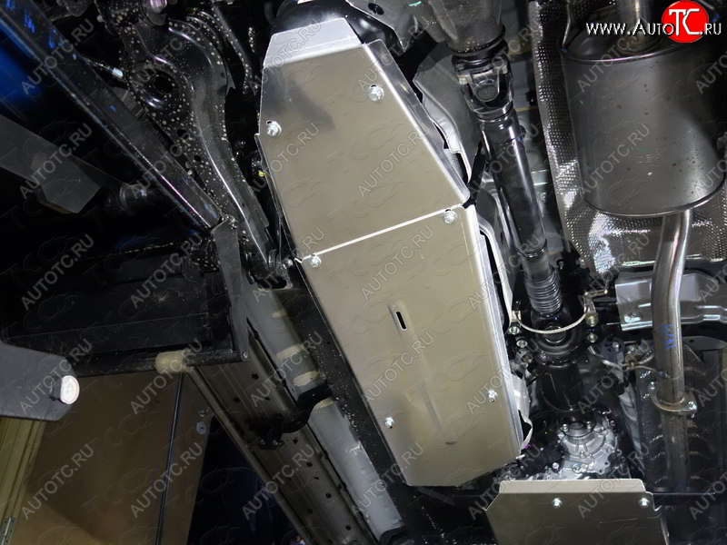 10 349 р. Защита бака (2 штуки, алюминий) TCC Toyota Fortuner AN160 дорестайлинг (2015-2020)  с доставкой в г. Калуга