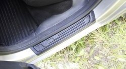 1 889 р. Накладки на порожки автомобиля RA (комплект 4 шт.)  Skoda Fabia  Mk2 (2007-2010)  с доставкой в г. Калуга. Увеличить фотографию 6