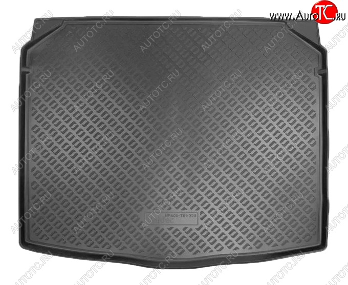 1 599 р. Коврик в багажник (комплектация с сидениями VarioFlex) Norplast  Skoda Karoq  NU7 (2017-2021) (Черный)  с доставкой в г. Калуга