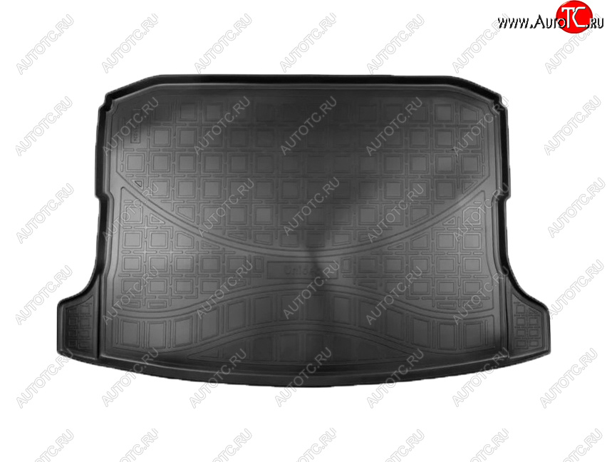 1 599 р. Коврик багажника Norplast (с ушами)  Skoda Karoq  NU7 (2017-2021) (Цвет: черный)  с доставкой в г. Калуга