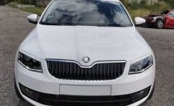 1 199 р. Реснички на фары CT Skoda Octavia A7 дорестайлинг лифтбэк (2012-2017) (Неокрашенные)  с доставкой в г. Калуга. Увеличить фотографию 2