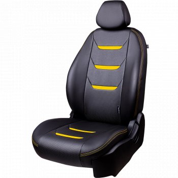 Чехлы для сидений (комплектация Ambition без подлокот-ка) Lord Autofashion Турин 2 (экокожа) Skoda Octavia A7 рестайлинг универсал (2016-2020)