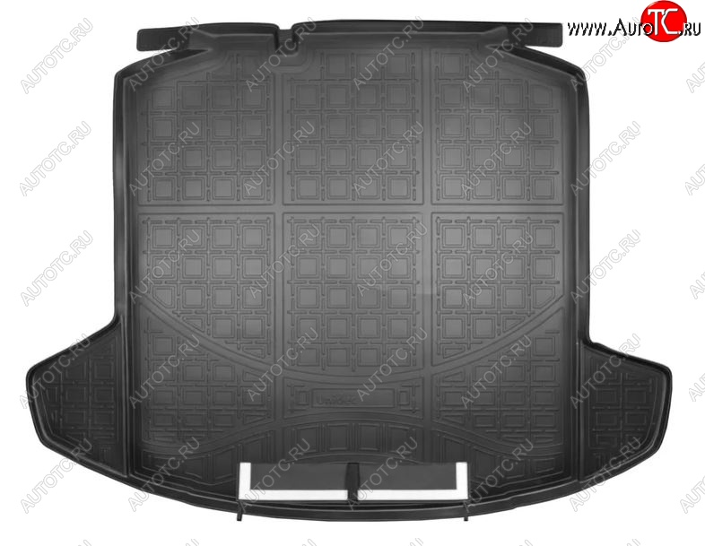 2 799 р. Коврик в багажник Norplast  Skoda Rapid  NH3 (2012-2020) (Черный с фартуком)  с доставкой в г. Калуга