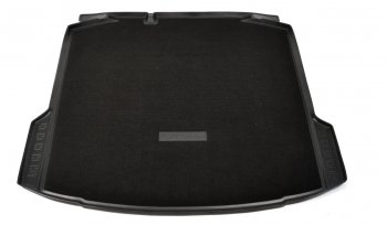 Комбинированый коврик багажника Unidec (без ушей) Skoda (Шкода) Rapid (Рапид)  NH3 (2012-2020) NH3 дорестайлинг лифтбэк, рестайлинг лифтбэк  (Черный)