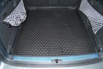 1 799 р. Коврик багажника Element (полиуретан) Skoda Superb B8 (3V) лифтбэк рестайлинг (2019-2024) (Черный)  с доставкой в г. Калуга. Увеличить фотографию 2