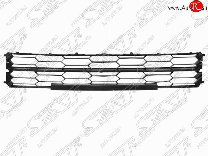 1 399 р. Решетка в передний бампер SAT Skoda Superb (B6) 3T лифтбэк рестайлинг (2013-2015) (черная)  с доставкой в г. Калуга