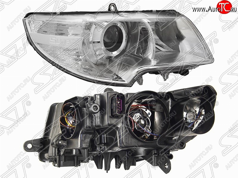 7 349 р. Правая фара передняя SAT Skoda Superb B6 (3T5) универсал доресталийнг (2009-2013)  с доставкой в г. Калуга