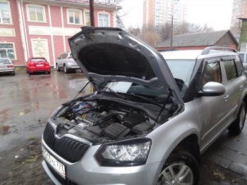 2 199 р. Упоры капота Russtal Skoda Yeti (2013-2018) (2 штуки)  с доставкой в г. Калуга. Увеличить фотографию 1