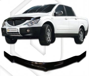 Дефлектор капота CA-Plastiс exclusive SSANGYONG Actyon Sport (2006-2011)