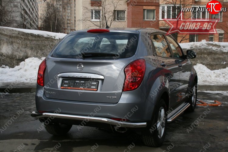 12 194 р. Защита заднего бампера (d60) волна Souz-96 SSANGYONG Actyon дорестайлинг (2010-2013)  с доставкой в г. Калуга