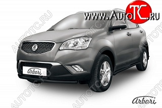 6 119 р. Защита переднего бампера Arbori SSANGYONG Actyon дорестайлинг (2010-2013)  с доставкой в г. Калуга