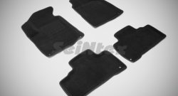 4 799 р. Износостойкие коврики в салон SeiNtex Premium 3D 4 шт. (ворсовые, черные)  SSANGYONG Actyon (2010-2013)  с доставкой в г. Калуга. Увеличить фотографию 1