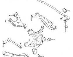 1 939 р. Полиуретановый сайлентблок верхнего поперечного рычага задней подвески (2 шт.) Точка Опоры Subaru Tribeca (2005-2007)  с доставкой в г. Калуга. Увеличить фотографию 2