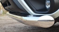 16 249 р. Одинарная защита переднего бампера диаметром 76 мм Russtal  Subaru Forester  SJ (2012-2016)  с доставкой в г. Калуга. Увеличить фотографию 4