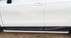 19 799 р. Широкая защита порогов Russtal  Subaru Forester  SJ (2012-2016)  с доставкой в г. Калуга. Увеличить фотографию 1