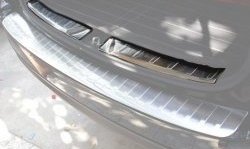 Металлический порожек в багажник автомобиля СТ Subaru Forester SJ рестайлинг (2016-2019)
