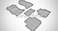 Износостойкие коврики в салон SeiNtex Premium 3D 4 шт. (ворсовые, серые) Subaru Forester SJ рестайлинг (2016-2019)