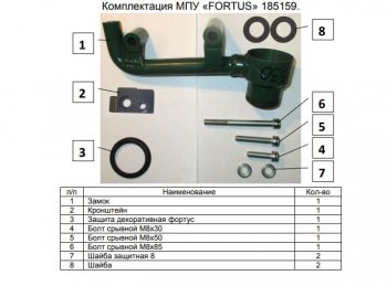 10 999 р. Замок КПП FORTUS АТ+  Subaru Forester  SK/S14 (2018-2021)  с доставкой в г. Калуга. Увеличить фотографию 3