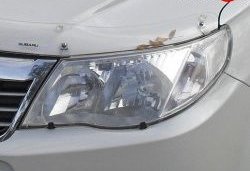 1 484 р. Прозрачная защита передних фар Novline Subaru Forester SH (2008-2013)  с доставкой в г. Калуга. Увеличить фотографию 1