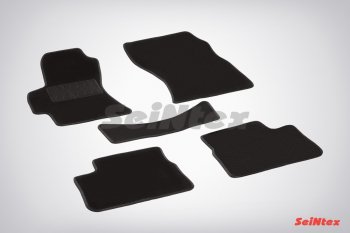 2 599 р. Комплект ворсовых ковриков в салон LUX Seintex  Subaru Impreza ( GE,  GH) (2007-2012) (Чёрный)  с доставкой в г. Калуга. Увеличить фотографию 1