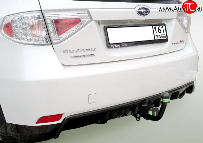 7 599 р. Фаркоп Лидер Плюс. Subaru Impreza GH хэтчбэк (2007-2012) (Без электропакета)  с доставкой в г. Калуга