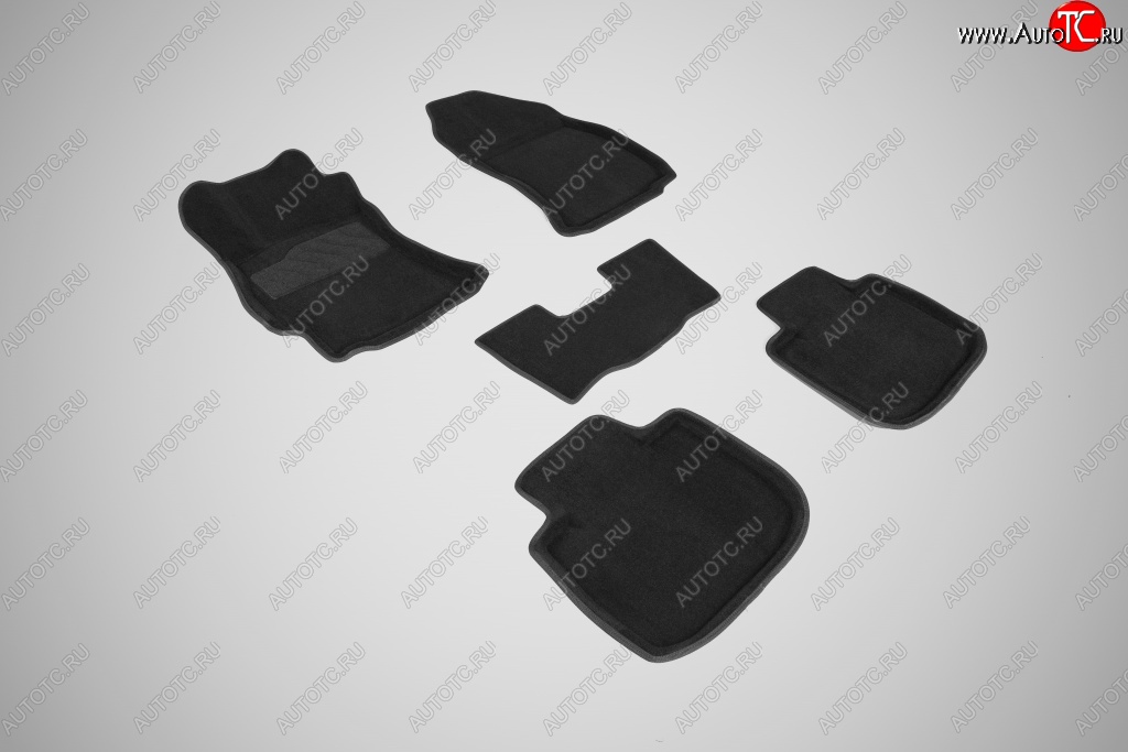 4 999 р. Износостойкие коврики в салон 3D SUBARU OUTBACK V черные (компл)  Subaru Outback  BS/B15 (2014-2018)  с доставкой в г. Калуга