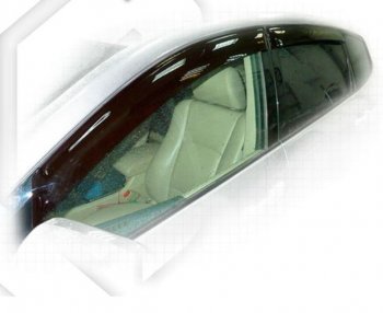 2 169 р. Дефлектора окон CA-Plastic  Subaru Tribeca (2005-2007) (Classic полупрозрачный, Без хром.молдинга)  с доставкой в г. Калуга. Увеличить фотографию 1