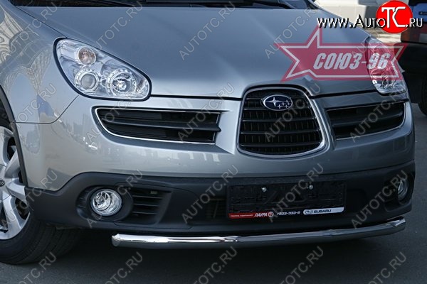 11 069 р. Защита переднего бампера одинарная Souz-96 (d60) Subaru Tribeca (2005-2007)  с доставкой в г. Калуга