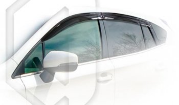 2 169 р. Дефлектора окон CA-Plastic  Subaru XV  GT/G24 (2017-2024) (Classic полупрозрачный, Без хром.молдинга)  с доставкой в г. Калуга. Увеличить фотографию 1