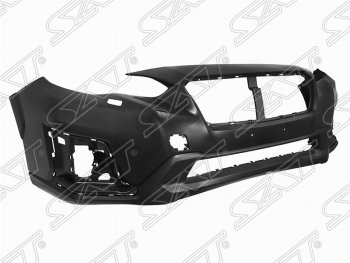 10 849 р. Передний бампер (под омыватели) SAT  Subaru XV  GT/G24 (2017-2021) (Неокрашенный)  с доставкой в г. Калуга. Увеличить фотографию 1