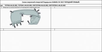 399 р. Правый подкрылок передний TOTEM Subaru XV GT/G24 дорестайлинг (2017-2021)  с доставкой в г. Калуга. Увеличить фотографию 2