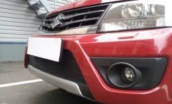 2 299 р. Сетка на бампер Russtal (черная) Suzuki Grand Vitara JT 3 двери 2-ой рестайлинг (2012-2016)  с доставкой в г. Калуга. Увеличить фотографию 1