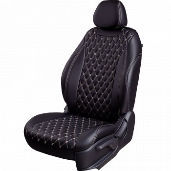 Чехлы для сидений Байрон (экокожа, спинка и сиденья 60/40, подлокотник, 3 Г-образных подголовника) Suzuki Grand Vitara JT 5 дверей 1-ый рестайлинг (2008-2012)