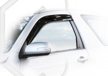 1 899 р. Дефлектора окон CA-Plastic  Suzuki Grand Vitara  JT 3 двери (2005-2008) (Classic полупрозрачный, Без хром.молдинга)  с доставкой в г. Калуга. Увеличить фотографию 1