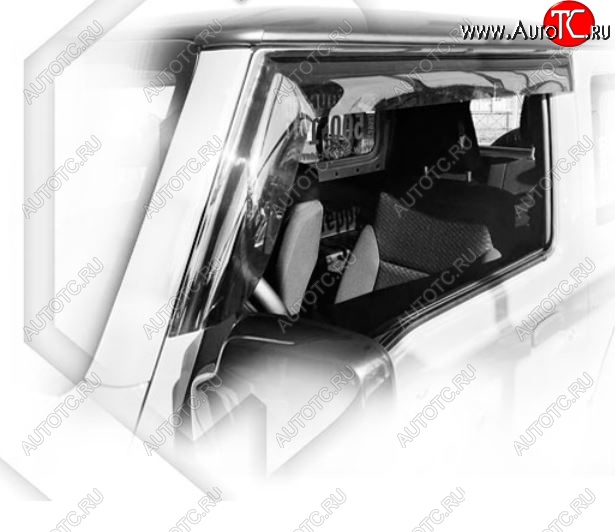 1 989 р. Дефлектора окон CA-Plastic Suzuki Jimny JB64 (2018-2024) (Classic полупрозрачный)  с доставкой в г. Калуга