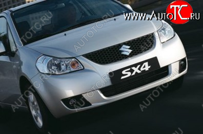 37 999 р. Передний бампер TYG Suzuki SX4 GYC21S дорестайлинг седан (2006-2012) (Неокрашенный)  с доставкой в г. Калуга