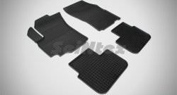 4 599 р. Износостойкие коврики в салон с рисунком Сетка SeiNtex Premium 4 шт. (резина)  Suzuki SX4  GYA,GYB (2010-2016)  с доставкой в г. Калуга. Увеличить фотографию 1