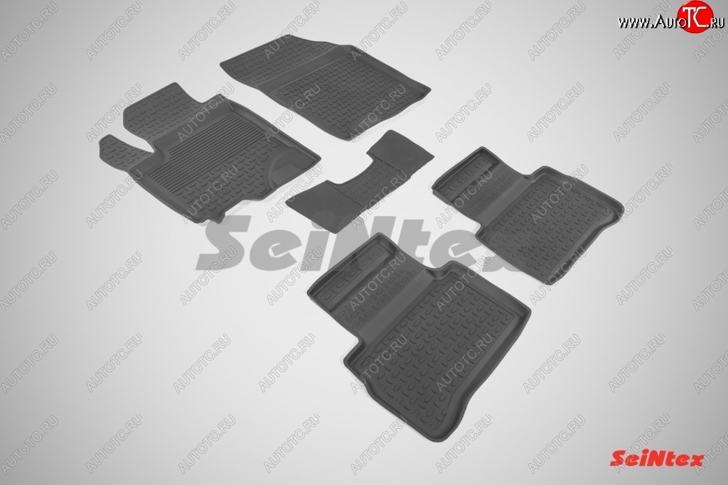 4 599 р. Износостойкие резиновые коврики в салон с высоким бортом Seintex  Suzuki Vitara  LY (2015-2024)  с доставкой в г. Калуга