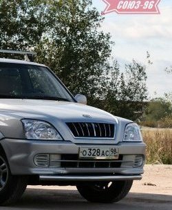 Защита переднего бампера одинарная Souz-96 (d60) ТАГАЗ Road Partner (2007-2009)
