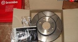 4 999 р. Передний тормозной диск Brembo Max 14 с вентиляцией и проточками Лада 2115 (1997-2012)  с доставкой в г. Калуга. Увеличить фотографию 1